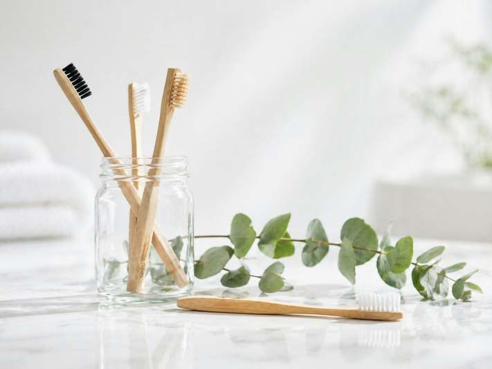 Hands planting seedlings in rich soil with garden tools and clay pots nearby
